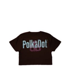 Polk A Dot Crop Top - Black