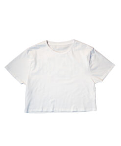 Polk A Dot Crop Top - White