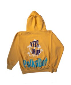 Polk A Dot "Let's Trip" Hoodie - Yellow